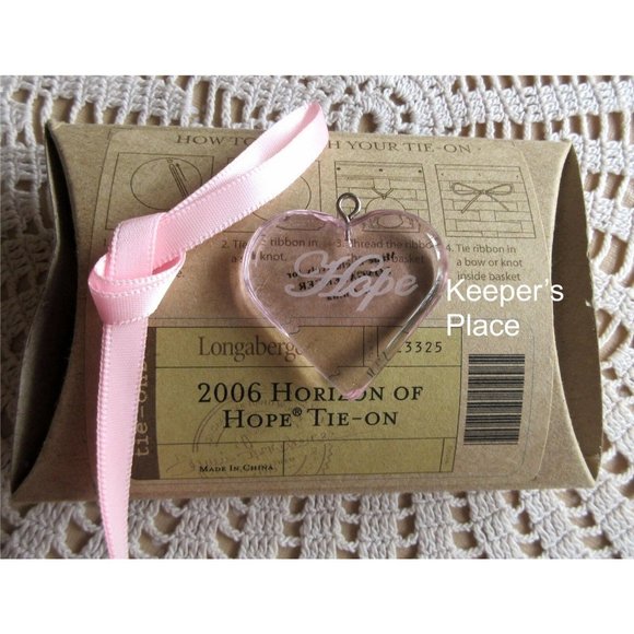 Longaberger Horizon Of Hope Basket Tie On 2006 - Picture 2 of 2